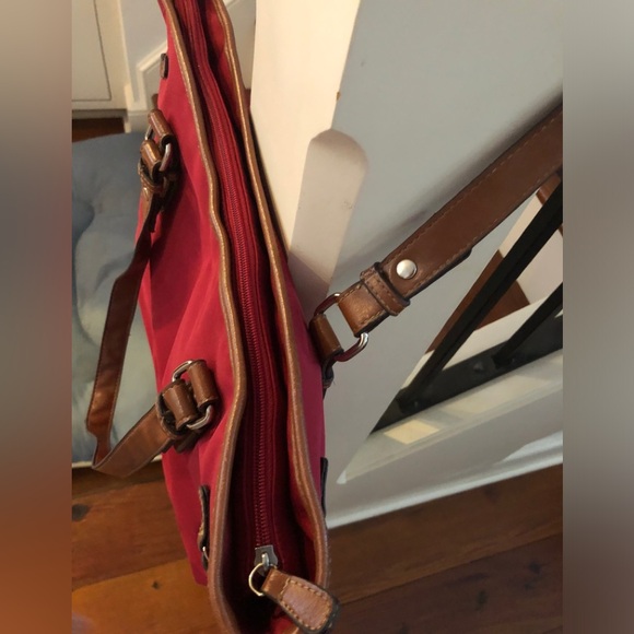 New Super cuteTote Computer Bag, Handbag, Red waterproof fabric with Handles zip - Picture 6 of 13